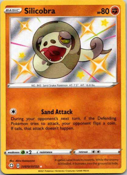 Silicobra SV070/SV122 Shining Fates (Shiny Holo) (NM-Exc Condition)