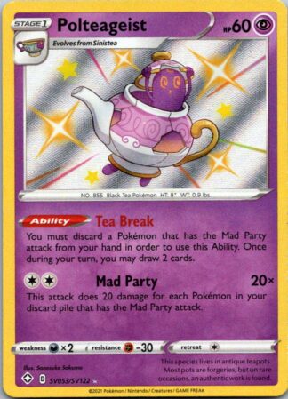 Polteageist SV053/SV122 Shining Fates (Shiny Holo) (NM-Exc Condition)