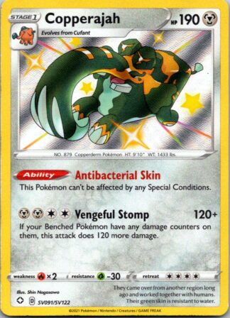 Copperajah SV091/SV122 Shining Fates (Shiny Holo) (NM-Exc Condition)