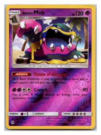 Alolan Muk 58/149 Sun & Moon (Reverse Holo) (Exc Condition)