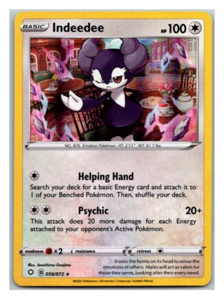 Indeedee  56/72 Shining Fates (Holo) (NM-Exc Condition)