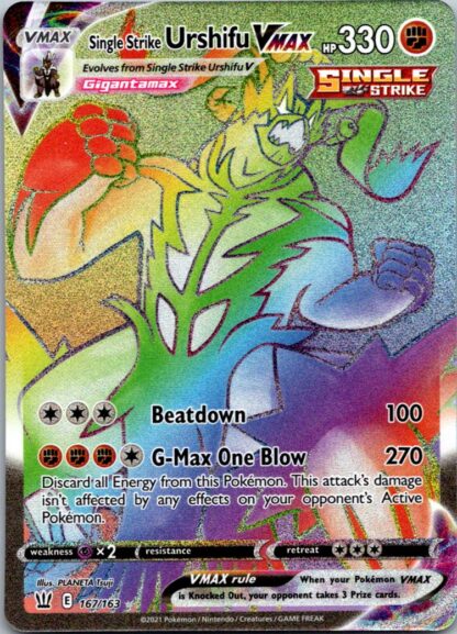 Single Strike Urshifu VMax 167/163 BattleStyles (Ultra Rare) (NM-Exc Condition)