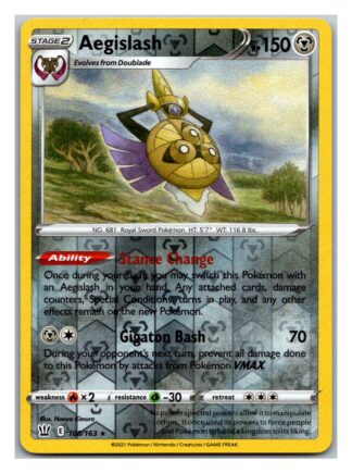 Aegislash 108/163 BattleStyles (Reverse Holo) (NM-Exc Condition)