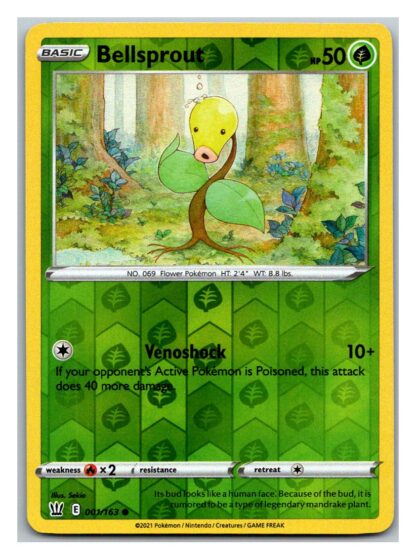 Bellsprout 1/163 BattleStyles (Reverse Holo) (NM-Exc Condition)