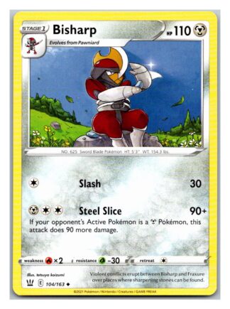 Bisharp 104/163 BattleStyles (Uncommon) (NM-Exc Condition)