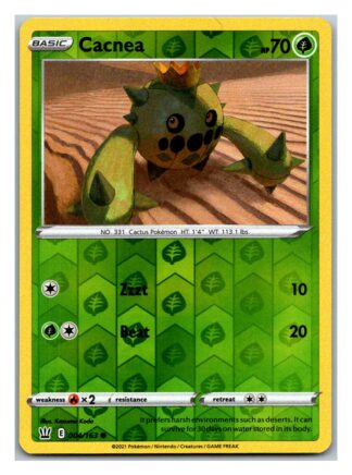 Cacnea 4/163 BattleStyles (Reverse Holo) (NM-Exc Condition)