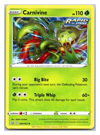 Carnivine 9/163 BattleStyles (Uncommon) (NM-Exc Condition)