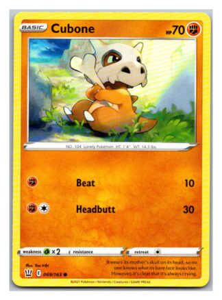 Cubone 69/163 BattleStyles (Common) (NM-Exc Condition)