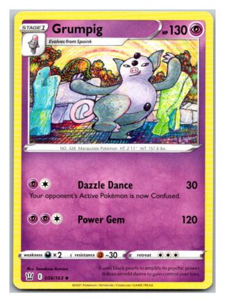 Grumpig 56/163 BattleStyles (Uncommon) (NM-Exc Condition)