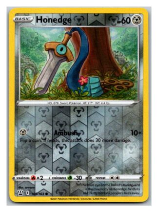 Honedge 105/163 BattleStyles (Reverse Holo) (NM-Exc Condition)