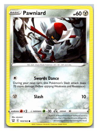 Pawniard 103/163 BattleStyles (Common) (NM-Exc Condition)