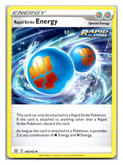Rapid Strike Energy 140/163 BattleStyles (Uncommon) (NM-Exc Condition)