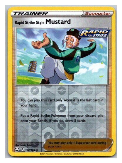 Rapid Strike Style Mustard 132/163 BattleStyles (Reverse Holo) (NM-Exc Condition)