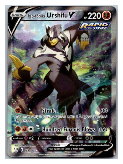 Rapid Strike Urshifu V 153/163 BattleStyles (Ultra Rare) (NM-Exc Condition)