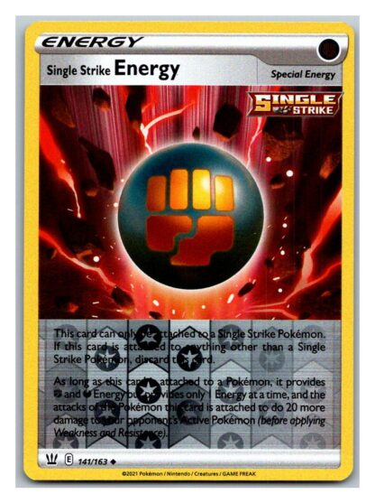 Single Strike Energy 141/163 BattleStyles (Reverse Holo) (NM-Exc Condition)
