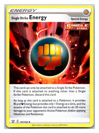 Single Strike Energy 141/163 BattleStyles (Uncommon) (NM-Exc Condition)