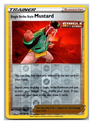 Single Strike Style Mustard 134/163 BattleStyles (Reverse Holo) (NM-Exc Condition)