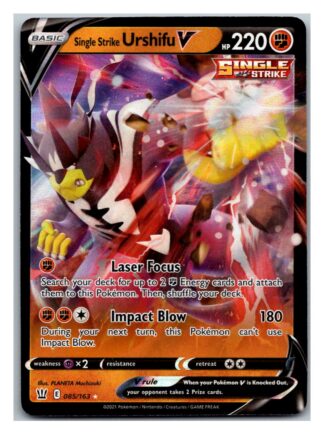 Single Strike Urshifu V 85/163 BattleStyles (Ultra Rare) (NM-Exc Condition)