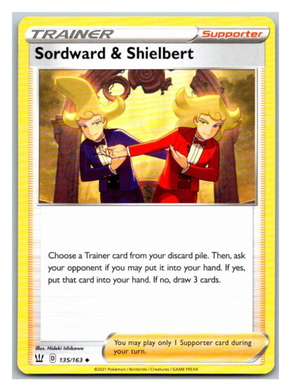 Sordward and Shielbert 135/163 BattleStyles (Uncommon) (NM-Exc Condition)