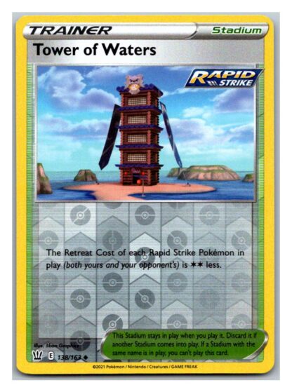 Tower of Waters 138/163 BattleStyles (Reverse Holo) (NM-Exc Condition)
