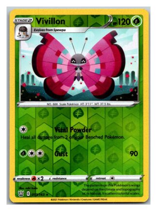 Vivillon 13/163 BattleStyles (Reverse Holo) (NM-Exc Condition)