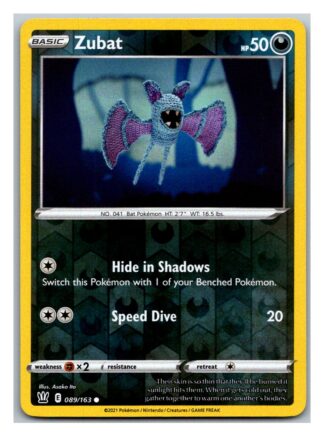 Zubat 89/163 BattleStyles (Reverse Holo) (NM-Exc Condition)