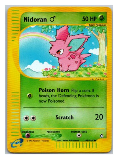 Nidoran 96/147 Aquapolis (Reverse Holo) (LP Condition)
