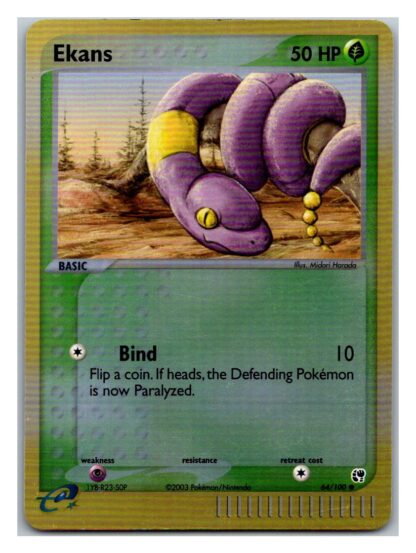 Ekans 64/100 EX Sandstorm (Reverse Holo) (Exc Cond)