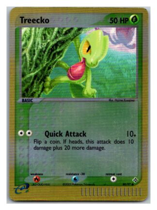 Treecko 80/97 EX Dragon (Reverse Holo) (LP Cond)