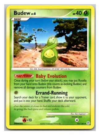 Budew 43/130 Diamond & Pearl (Uncommon) (LP Condition)