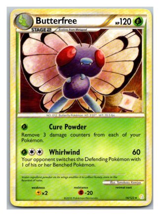 Butterfree 16/123 HeartGold SoulSilver (Rare) (LP Condition)