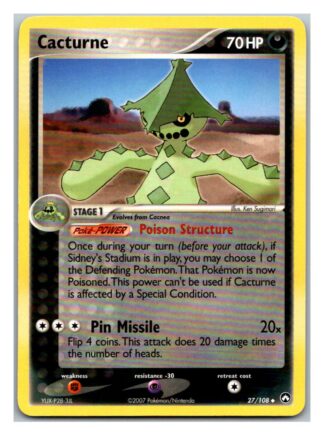 Cacturne 27/108 Power Keepers (Uncommon) (P Condition)