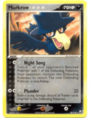 Murkrow 30/115 EX Unseen Forces (Rare) (LP Condition)