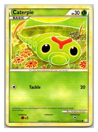 Caterpie 57/123 HeartGold SoulSilver (Common) (LP Condition)