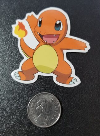 Chamander Wave Pokemon Sticker