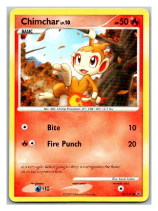 Chimchar 70/127 Platinum (Common) (Exc Condition)