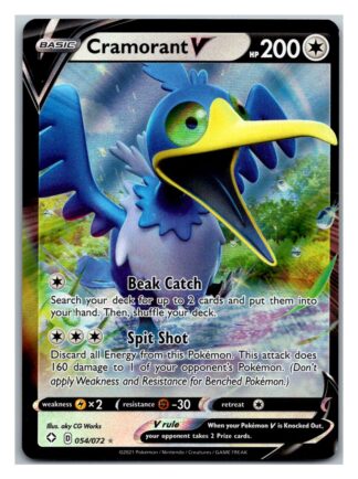 Cramorant V 54/72 Shining Fates (Ultra Rare) (NM-Exc Condition)
