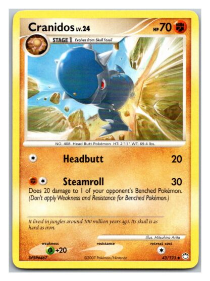 Cranidos 43/123 Mysterious Treasures (Uncommon) (P Condition)