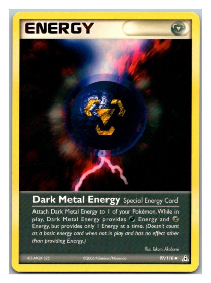 Darkness Metal Energy 97/110 EX Holon Phantoms (Uncommon) (LP Condition)