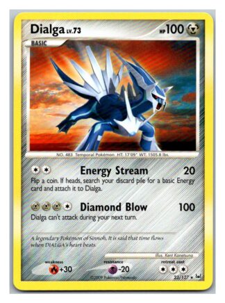 Dialga 23/127 Platinum (Rare) (P Condition)