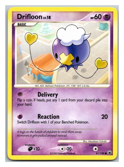 Drifloon 61/100 Majestic Dawn (Common) (P Condition)
