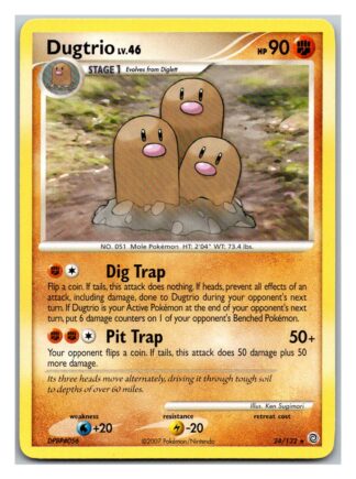 Dugtrio 24/132 Secret Wonders (Rare) (LP Condition)