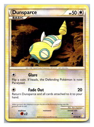 Dunsparce 41/123 HeartGold SoulSilver (Uncommon) (LP Condition)