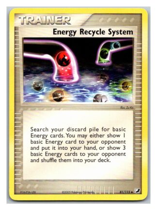 Energy Recycle System 81/115 EX Unseen Forces (Uncommon) (Exc Condition)