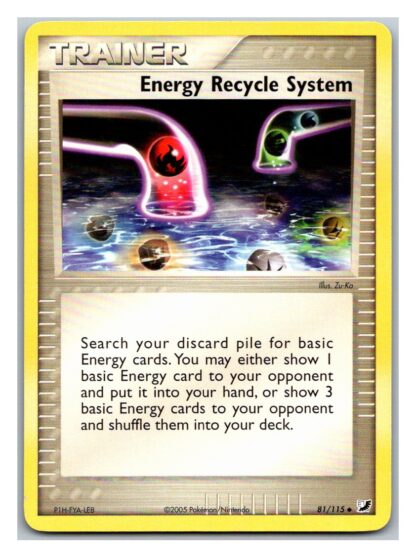 Energy Recycle System 81/115 EX Unseen Forces (Uncommon) (Exc Condition)
