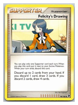 Felicity's Drawing 98/106 Great Encounters (Uncommon) (P Condition)