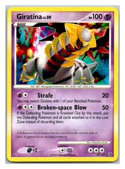 Giratina 27/127 Platinum (Rare) (LP Condition)
