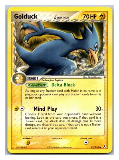Golduck 43/110 EX Holon Phantoms (Uncommon) (P Condition)