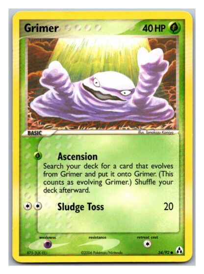 Grimer 54/92 Legend Maker (Common) (LP Condition)
