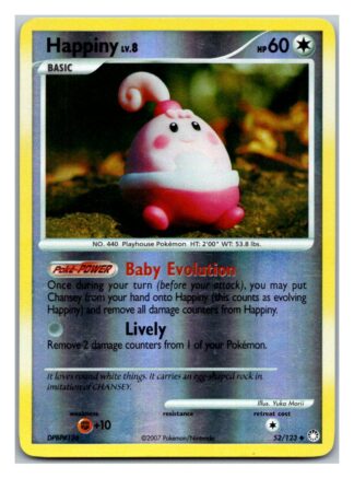 Happiny 52/123 Mysterious Treasures (Reverse Holo) (LP Condition)